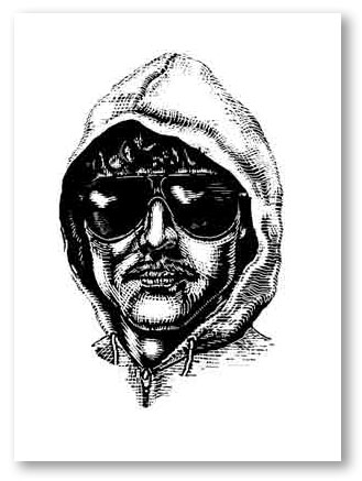 Andrew Dodds, Unabomber as digital woodcut